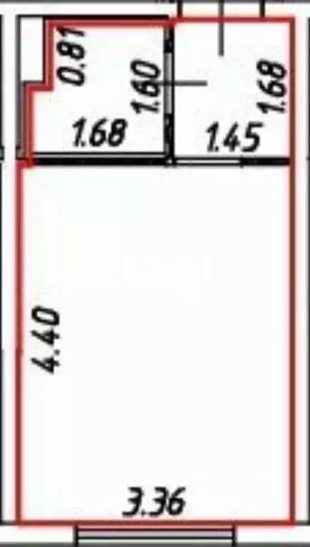 Студия Московская область, Мытищи Юбилейная ул., 18 (19.7 м) - Фото 2