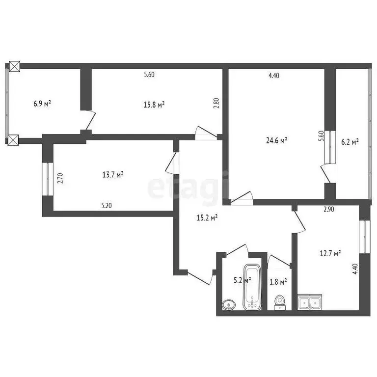 3-комнатная квартира: Якутск, улица Орджоникидзе, 22 (95.6 м) - Фото 0