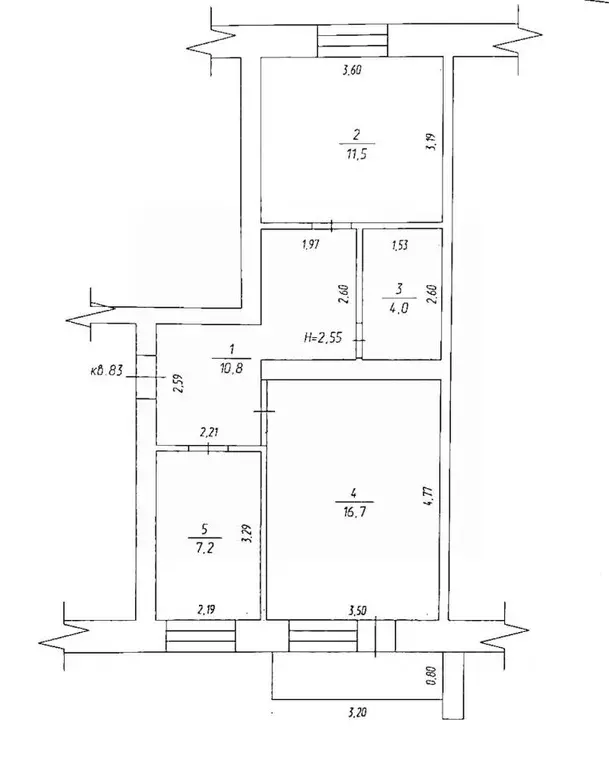 2-к кв. Кемеровская область, Таштагол ул. Поспелова, 33 (50.2 м) - Фото 2