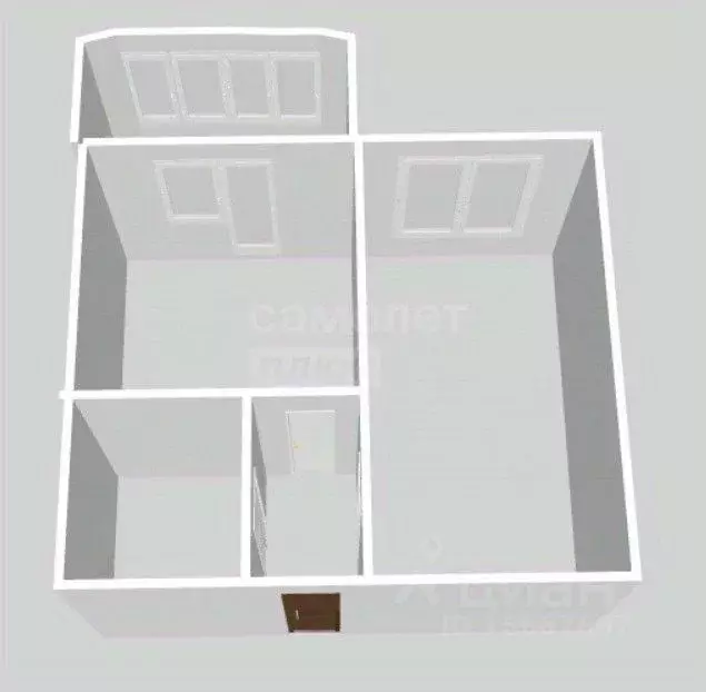 1-к кв. Оренбургская область, Оренбург 1 Мая ул., 61/3 (35.9 м) - Фото 2