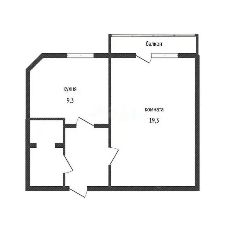 1-к кв. Белгородская область, Белгород просп. Богдана Хмельницкого, ... - Фото 2