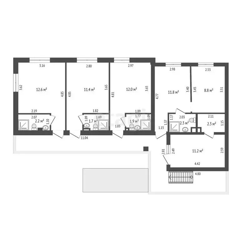 Дом в Орджоникидзе, 1-я Балочная улица, 62 (244.5 м) - Фото 2