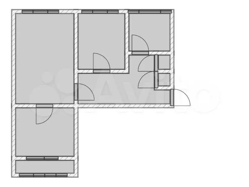 3-к. квартира, 60 м, 5/5 эт. - Фото 0