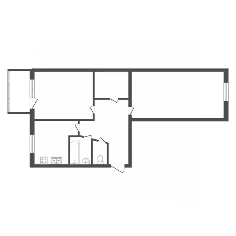 2-к кв. Тюменская область, Тюмень Тарманы мкр, ул. Игримская, 29 (47.2 ... - Фото 2