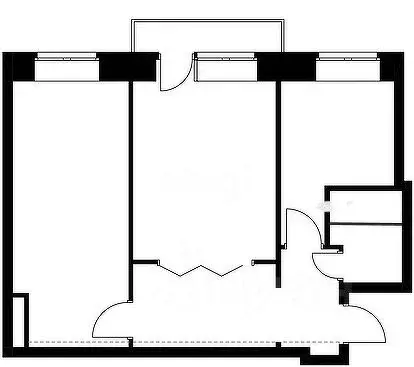 2-к кв. Иркутская область, Иркутск ул. Жуковского, 21 (43.6 м) - Фото 2