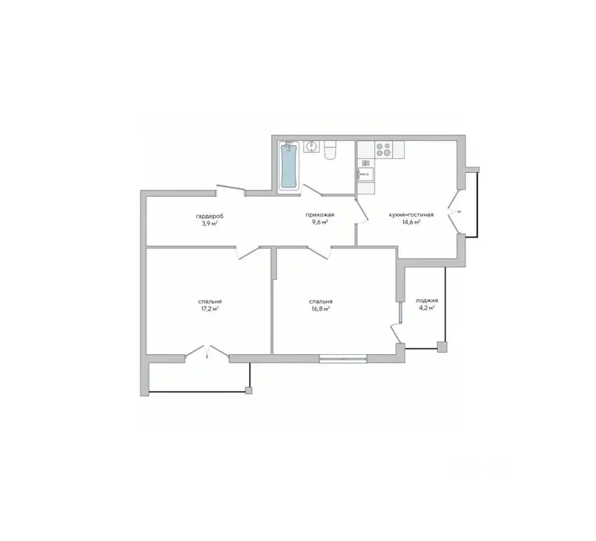 2-к кв. Крым, Судак ул. Инициативных, 80 (70.7 м) - Фото 1