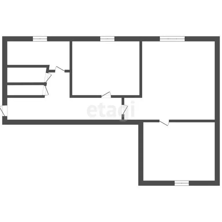 3-комнатная квартира: Ишим, Большая улица, 165 (56.3 м) - Фото 1