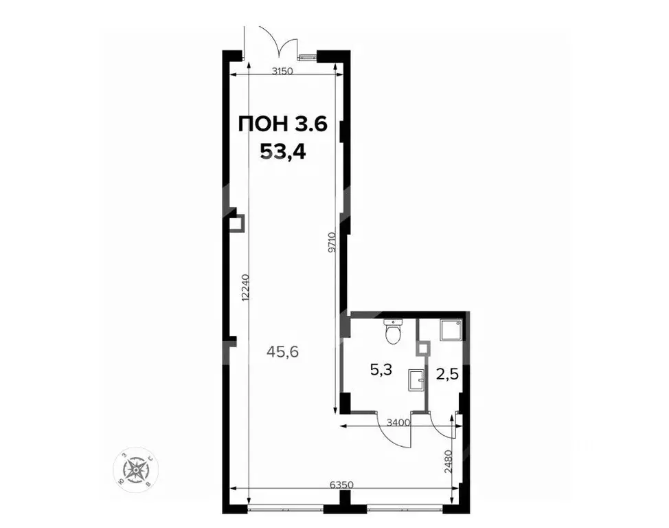 Помещение свободного назначения в Москва Ленинградское ш., 228к7 (53 ... - Фото 2