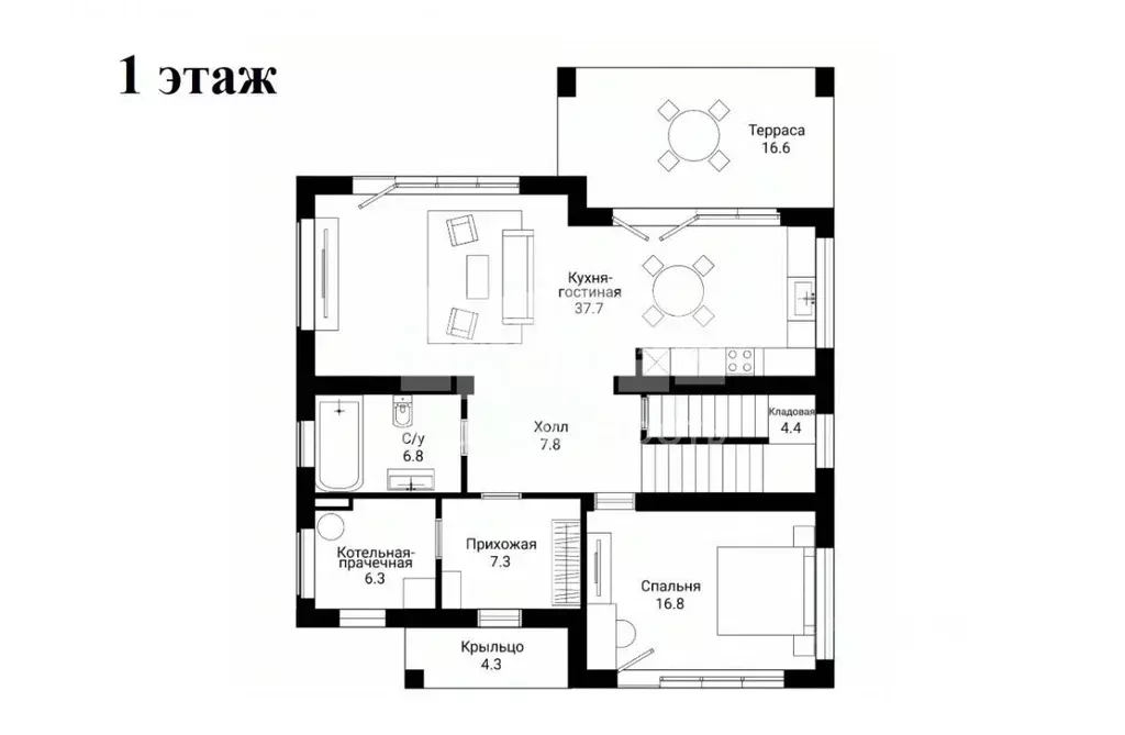 Коттедж в Москва Акиньшино-5 кп, 11-я линия (190 м) - Фото 1