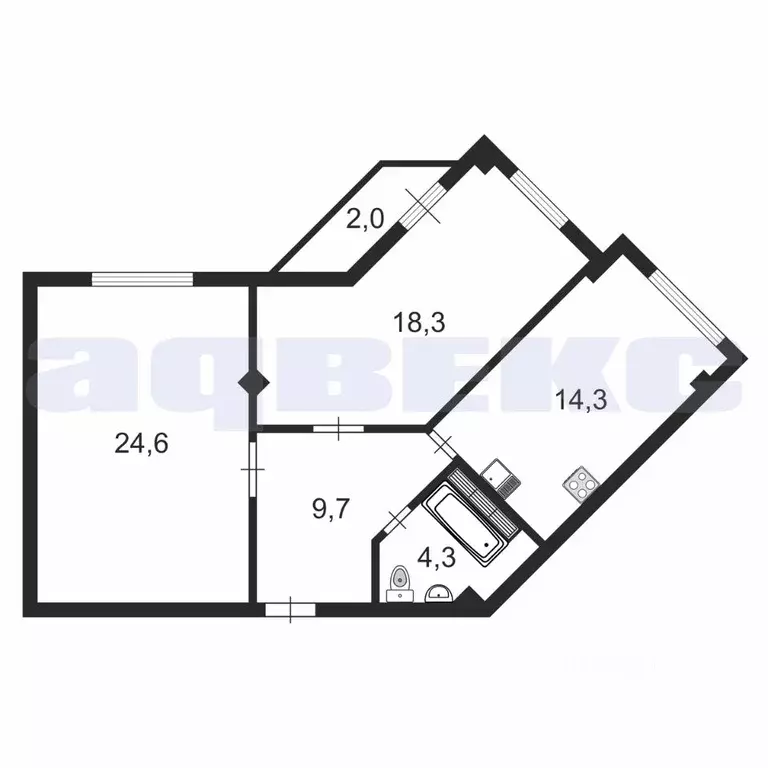 Офис в Санкт-Петербург 13-я Васильевского острова линия, 6-8 (71 м) - Фото 1