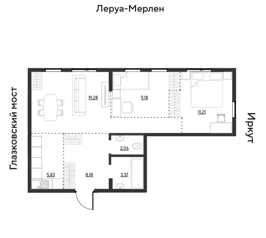 3-к кв. Иркутская область, Иркутск Затон кв-л, ул. Набережная Иркута, ... - Фото 0