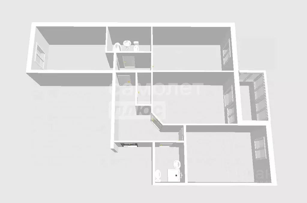3-к кв. Калужская область, Обнинск просп. Ленина, 223 (82.6 м) - Фото 2