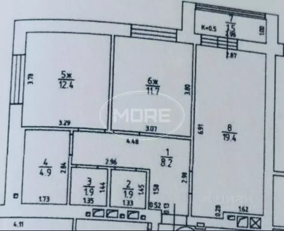 2-к кв. Калининградская область, Калининград Артиллерийская ул., 87 ... - Фото 1
