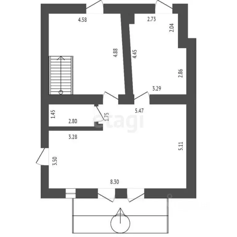 Торговая площадь в Крым, Белогорск ул. Луначарского (75 м) - Фото 2