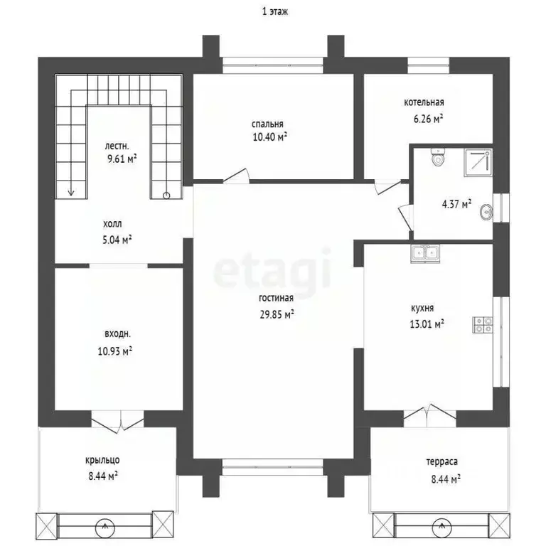 Дом в Тюменская область, Тюменский район, д. Патрушева  (194 м) - Фото 2