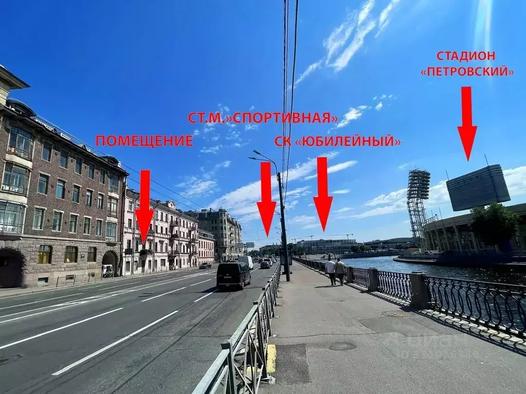 Помещение свободного назначения в Санкт-Петербург Ждановская наб., 7 ... - Фото 2