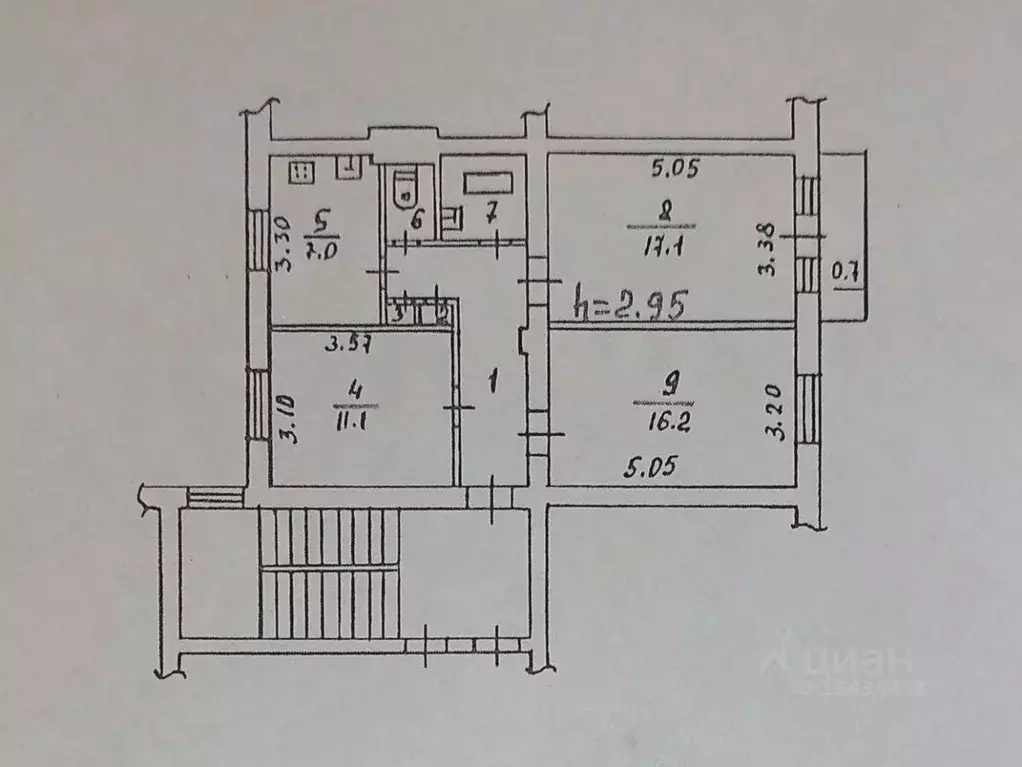 Комната Псковская область, Псков ул. Герцена, 8 (16.2 м) - Фото 2