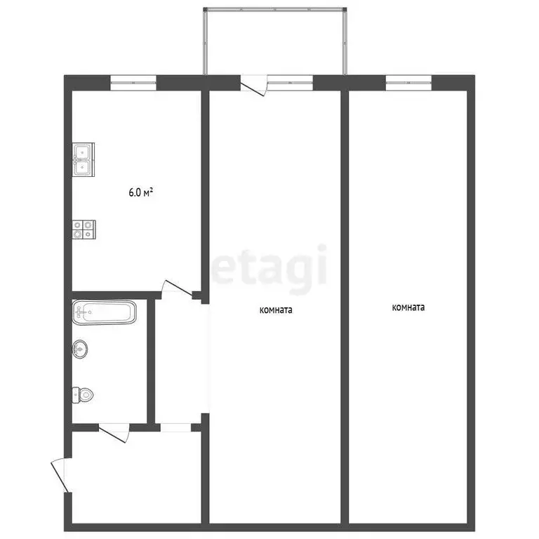 2-комнатная квартира: Рыбинск, Западный планировочный район, ... - Фото 0