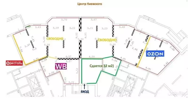 Помещение свободного назначения в Москва Киевский рп, 23Б (107 м) - Фото 2