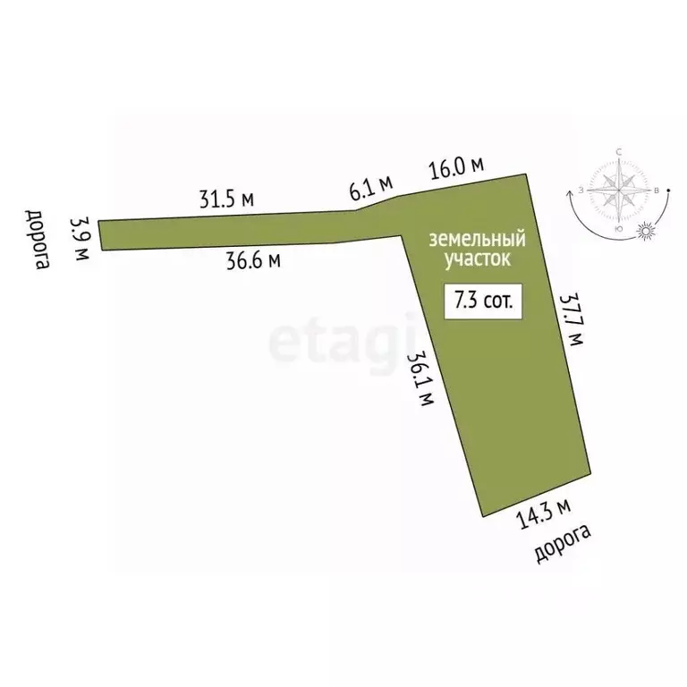 Участок в Тюменская область, Тюменский муниципальный округ, с. Каменка ... - Фото 1