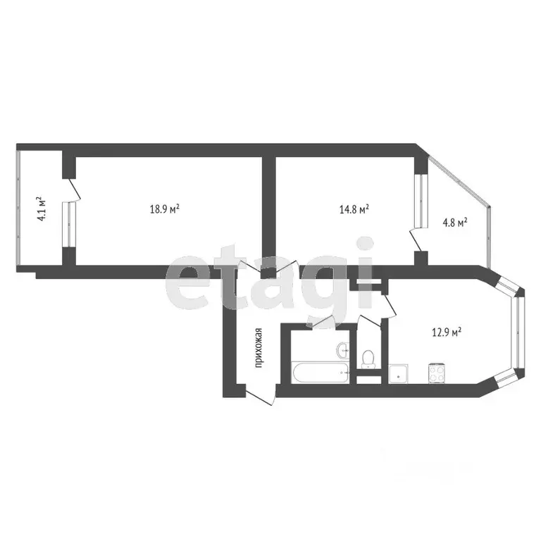 2-к кв. Москва Новочеремушкинская ул., 49 (63.4 м) - Фото 2
