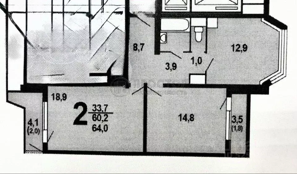 2-к кв. Москва Покровская ул., 17к3 (64.0 м) - Фото 1