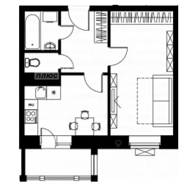 1-к кв. Московская область, Видное ул. Святослава Рихтера, 6 (37.7 м) - Фото 2