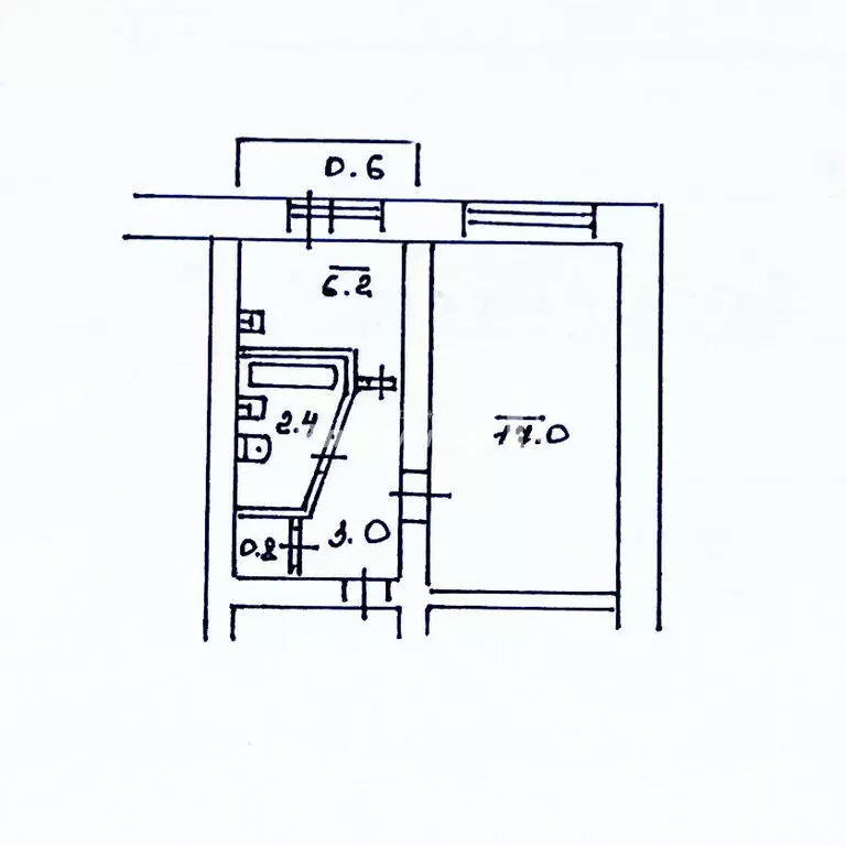 1-комнатная квартира: Находка, Крабовая улица, 3 (30 м) - Фото 2