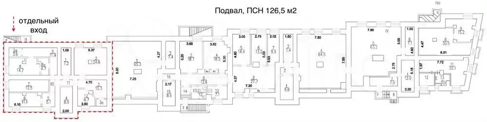 Продажа ПСН, габ 126,5 м2, м. Фрунзенская в цао - Фото 1