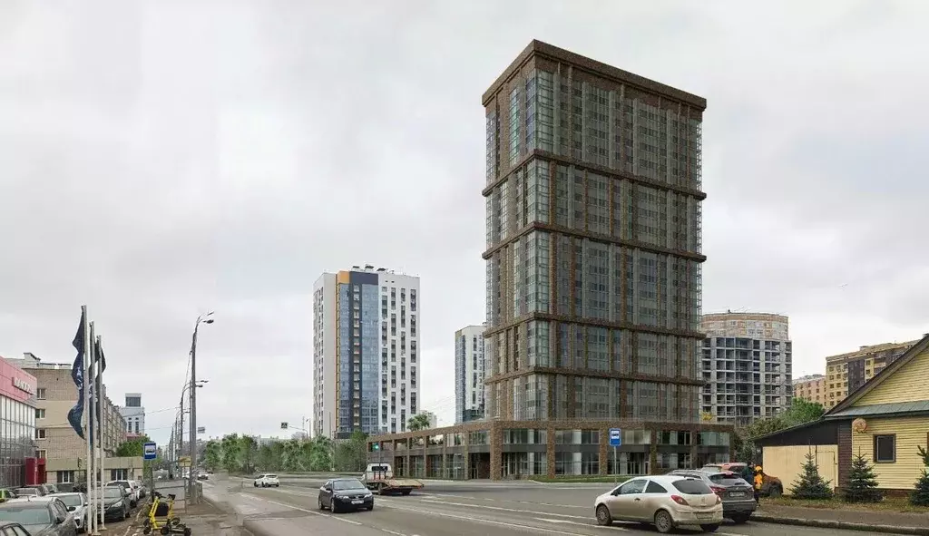 3-к кв. Татарстан, Казань ул. Аделя Кутуя, 95А (86.89 м) - Фото 2