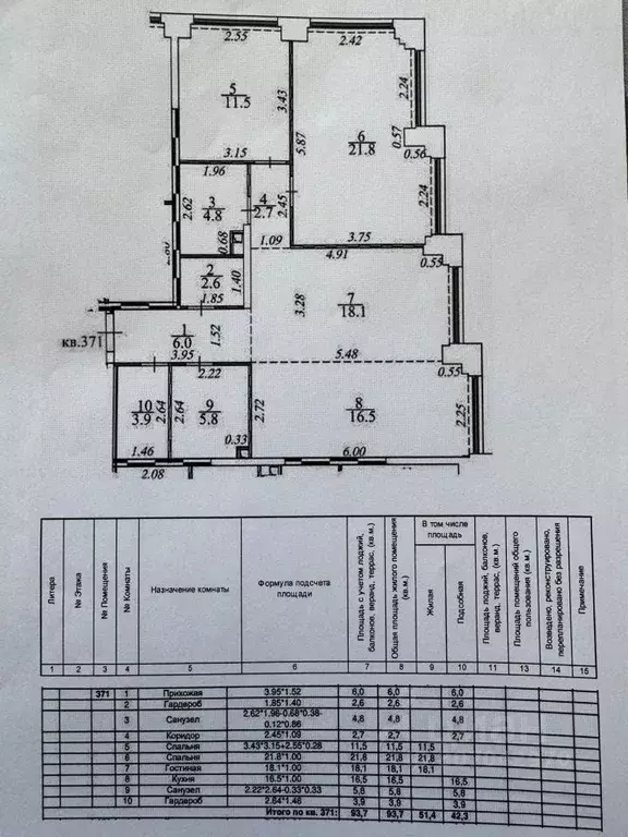 3-к кв. Москва ул. Академика Челомея, 1А (93.7 м) - Фото 1