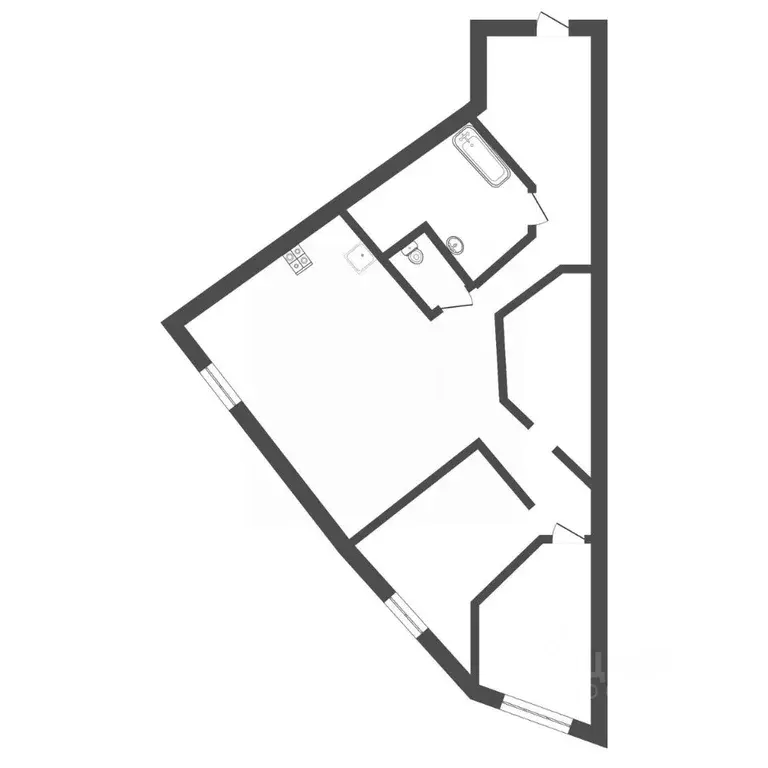2-к кв. Тульская область, Тула просп. Ленина, 112Б (77.0 м) - Фото 2