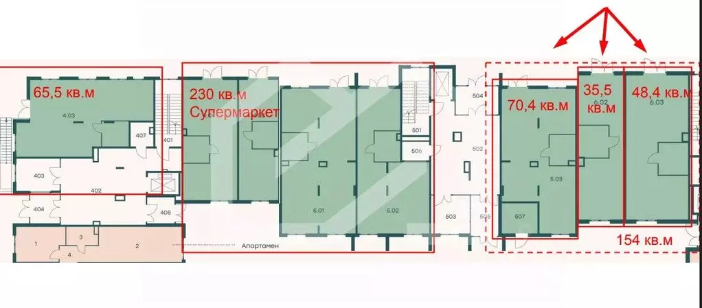 Торговая площадь в Московская область, Одинцовский городской округ, с. ... - Фото 2