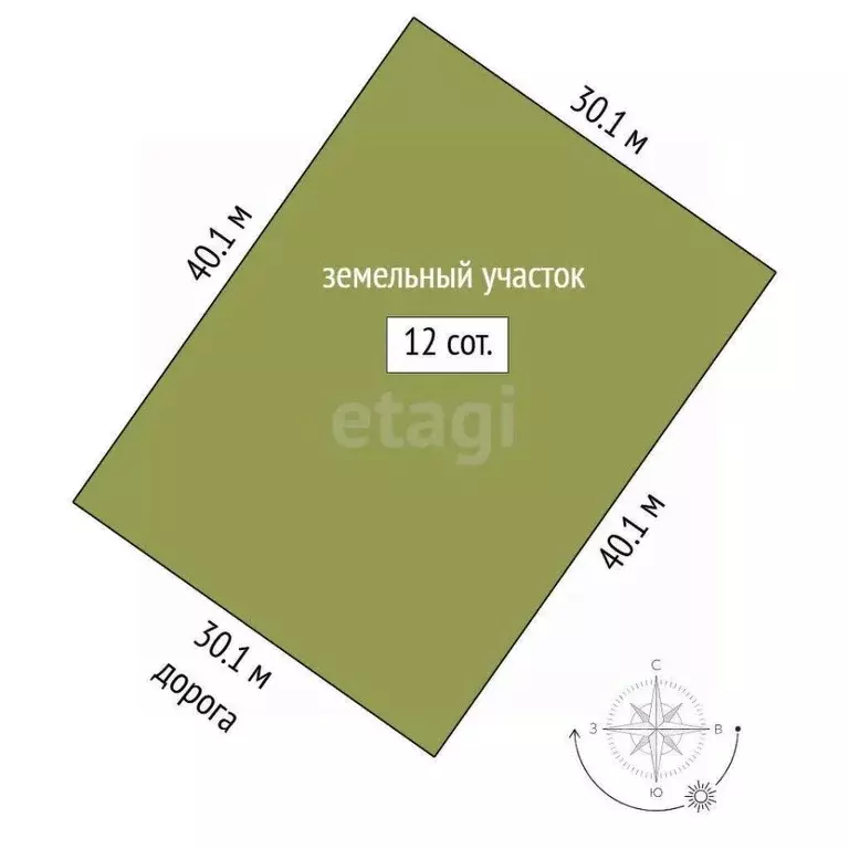 Участок в Тюменская область, Нижнетавдинский муниципальный округ, д. ... - Фото 2