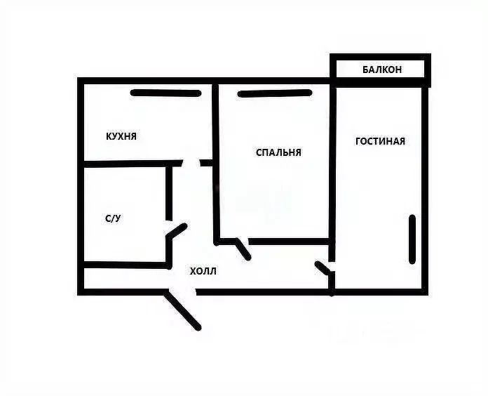 2-к кв. Татарстан, Казань ул. Комарова, 18 (45.2 м) - Фото 1
