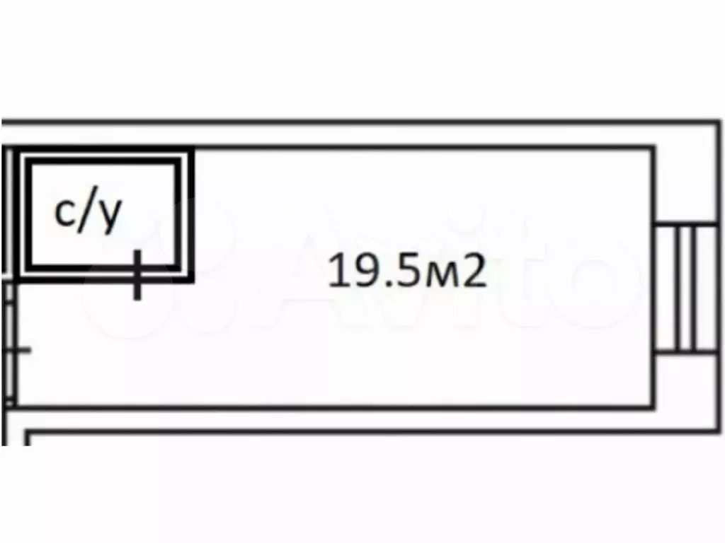 Квартира-студия, 19,5 м, 1/9 эт. - Фото 0