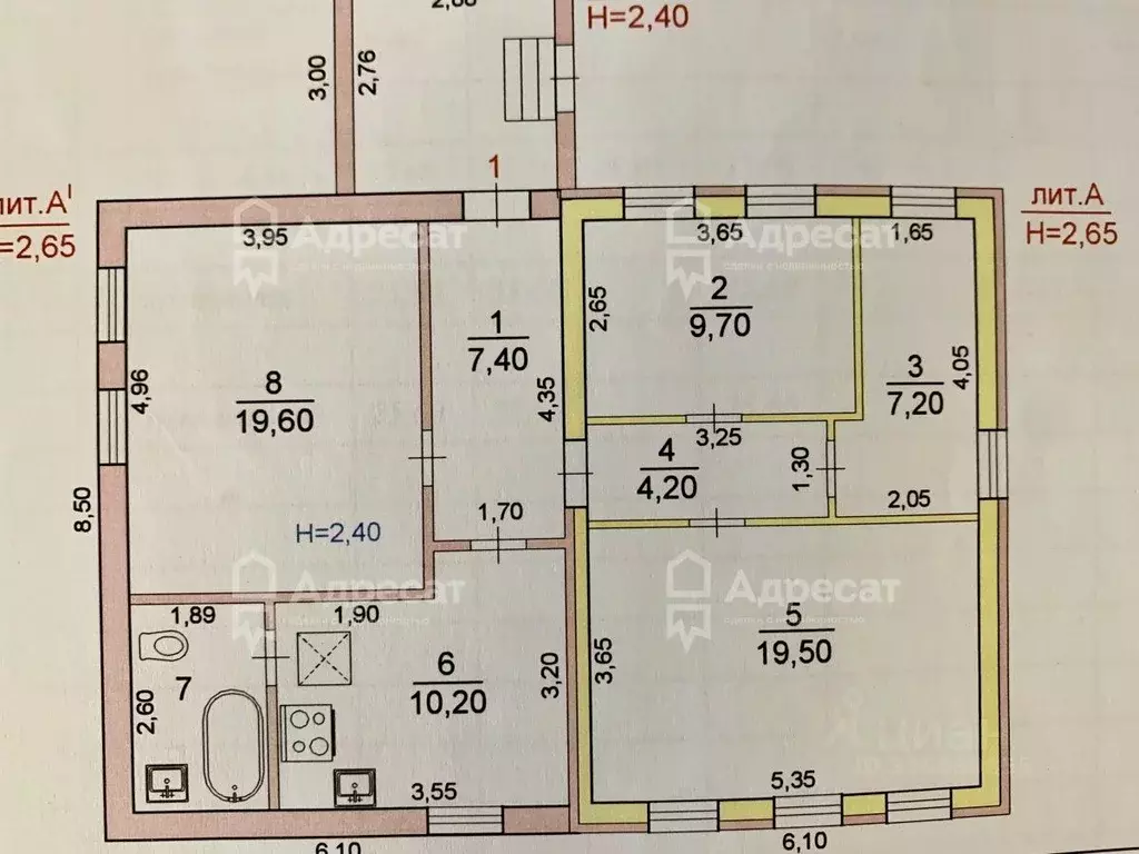 Дом в Волгоградская область, Волгоград Минераловодская ул. (83 м) - Фото 1