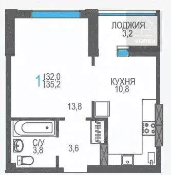 1-к кв. Крым, Феодосия ш. Симферопольское, 48к1 (35.2 м) - Фото 0