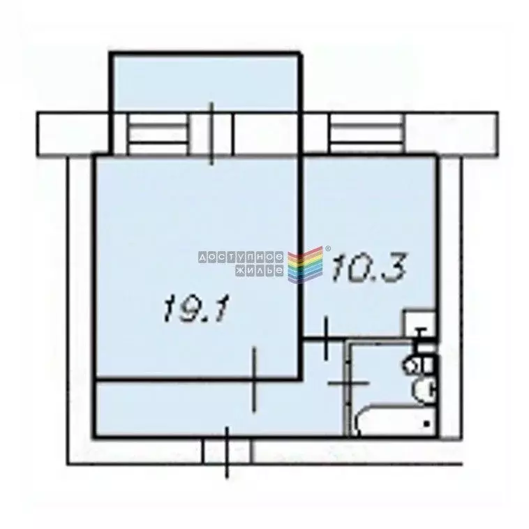 1-к кв. Красноярский край, Красноярск просп. 60 лет Образования СССР, ... - Фото 2