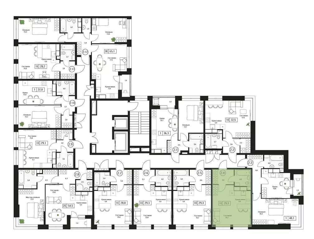 Квартира-студия: Пушкино, ЖК Пушкино Град (29.3 м) - Фото 2