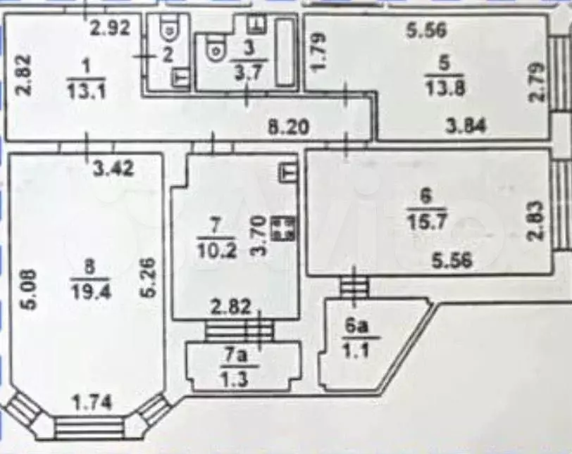 3-к. квартира, 80 м, 9/15 эт. - Фото 0