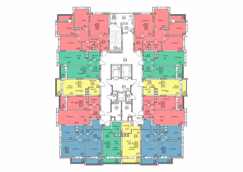 2-к кв. Саратовская область, Энгельс Энгельс-9 мкр, 3 (45.5 м) - Фото 1