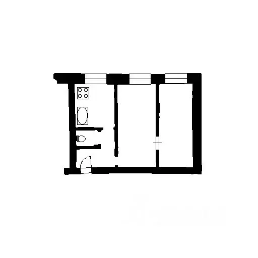 2-к кв. Самарская область, Самара просп. Кирова, 235 (44.4 м) - Фото 2