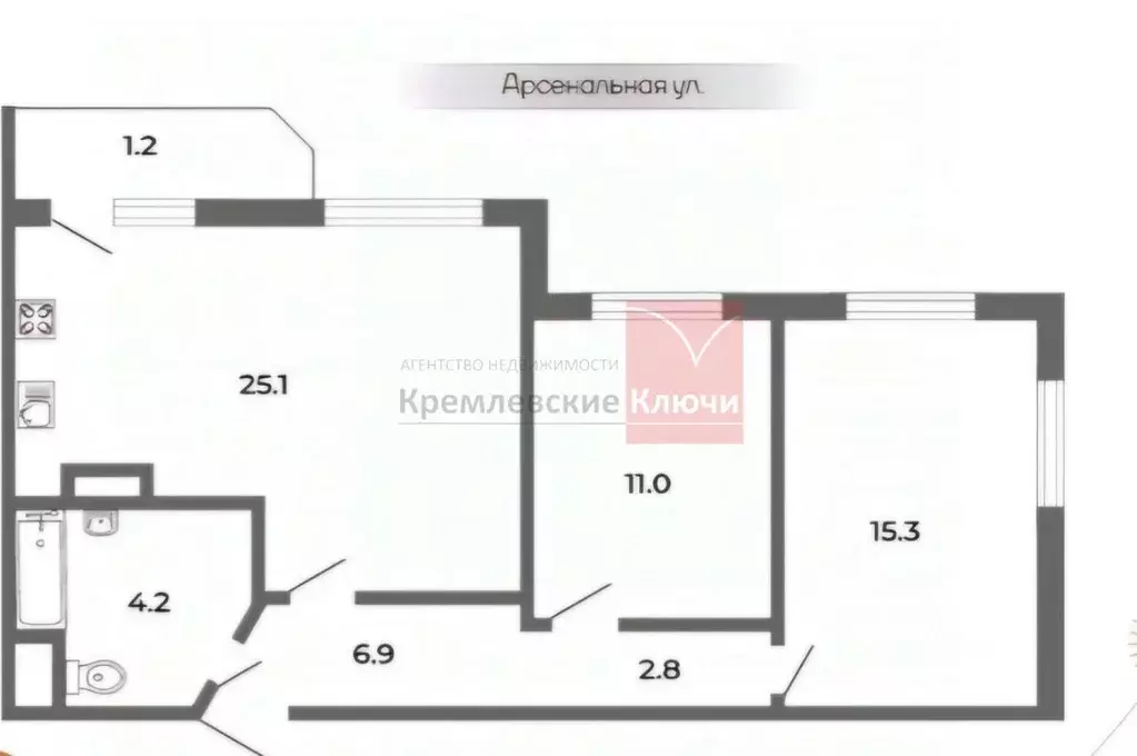2-к кв. Ленинградская область, Всеволожский район, д. Новое Девяткино ... - Фото 1