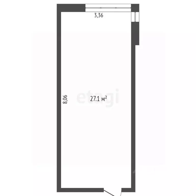 Студия Кемеровская область, Кемерово ул. Мичурина, 58 (27.2 м) - Фото 2