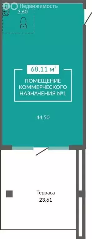 Помещение свободного назначения (68.11 м) - Фото 2