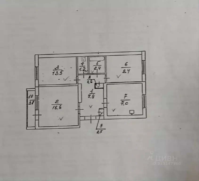 3-к кв. Саратовская область, Саратов Южно-Зеленая ул., 2/12 (60.0 м) - Фото 1