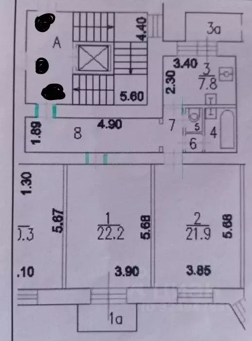 2-к кв. Москва 1-й Боткинский проезд, 4 (68.5 м) - Фото 2