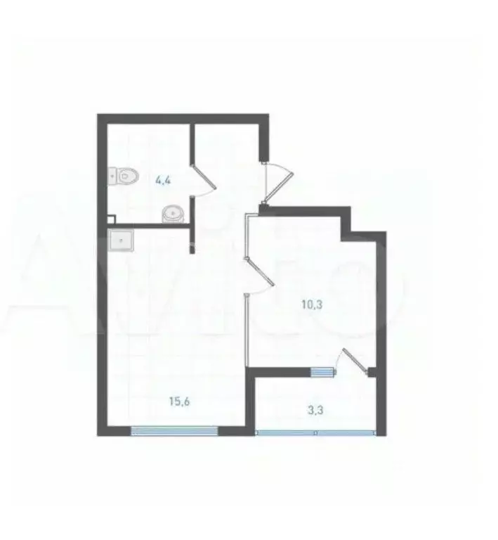 1-к кв. Свердловская область, Екатеринбург ул. Азина, 31 (36.75 м) - Фото 1
