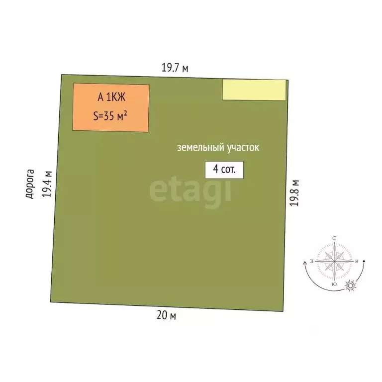 Дом в Тюменская область, Тюмень Ямал СНТ, ул. Строителей (35 м) - Фото 2